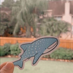 A whale sticker